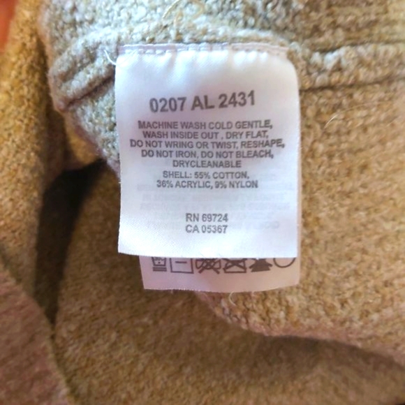 COLUMBIA | Women's Knit V Neck Sweater Tan Size Small - Picture 9 of 10